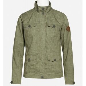 O'NEILL Adventure Series Jacket‎ Green Full Zip Hooded Waterproof Utility Coat